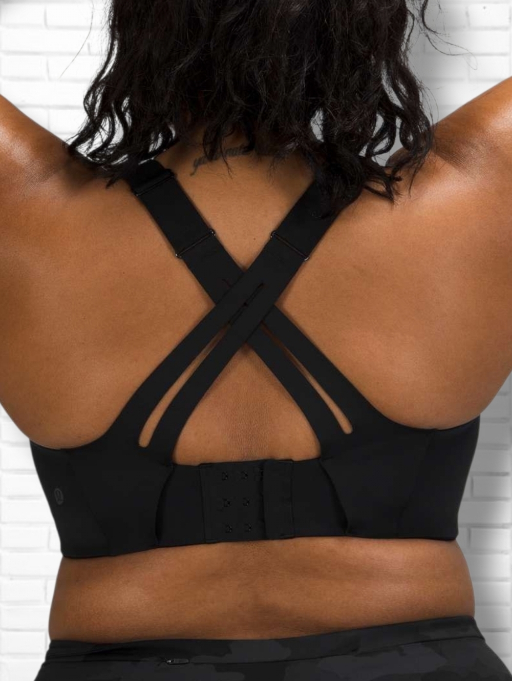 Lululemon Black AirSupport Bra High Support C-DDD Cups Size 38DD